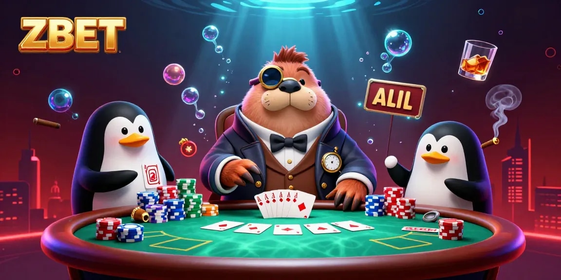 ZBET offers engaging poker games with a jolly walrus and dynamic underwater action.