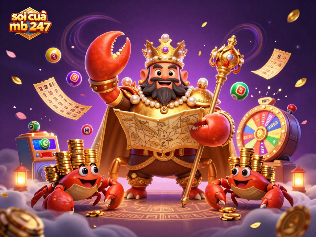 Spark winning strategies with soi cầu mb 247 in a vibrant lottery-themed illustration showcasing exciting elements.