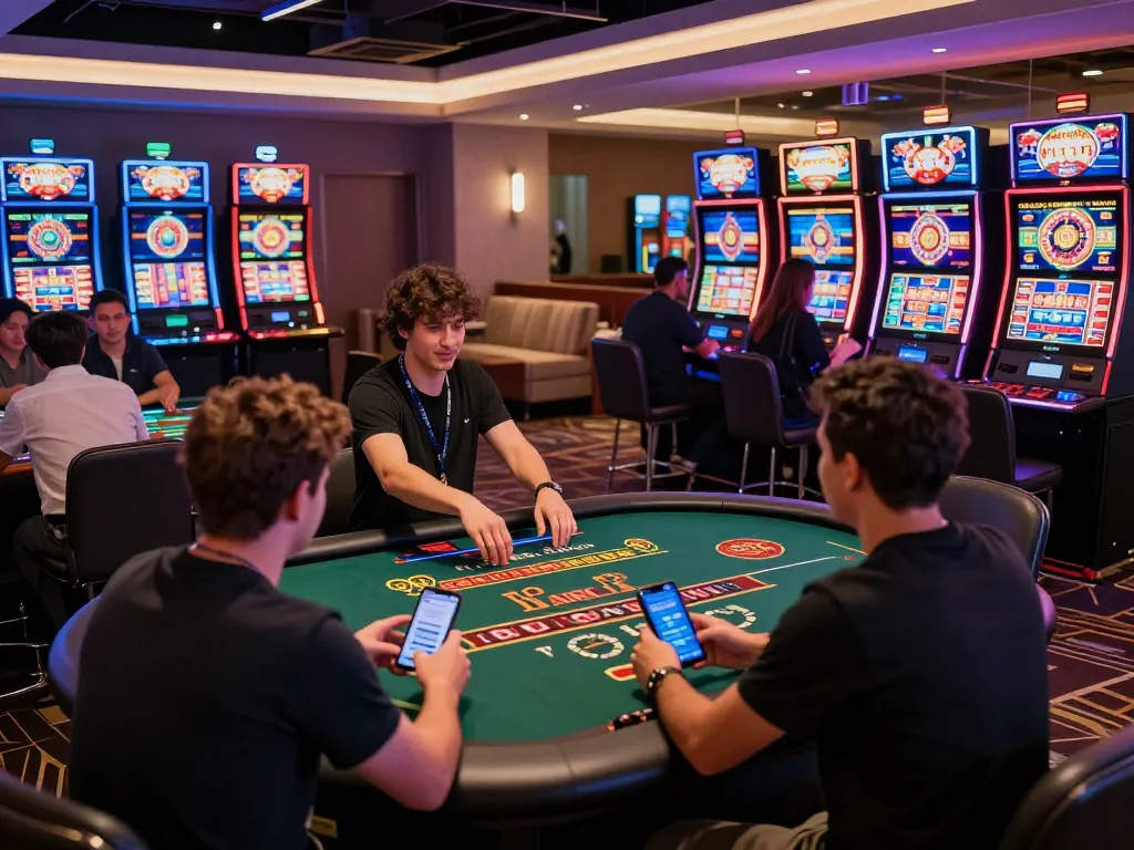 Players enjoying live dealer games at KO66 casino, showcasing modern gambling experience at https://ko66a.uk.com/