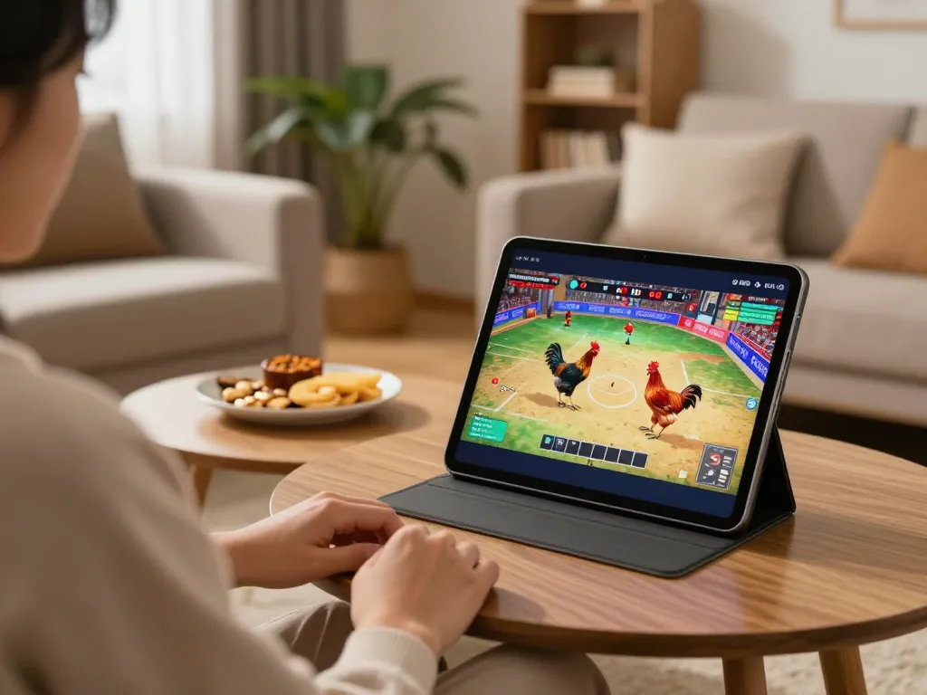 Watch xem lại đá gà hôm nay live on your tablet in a cozy home setting