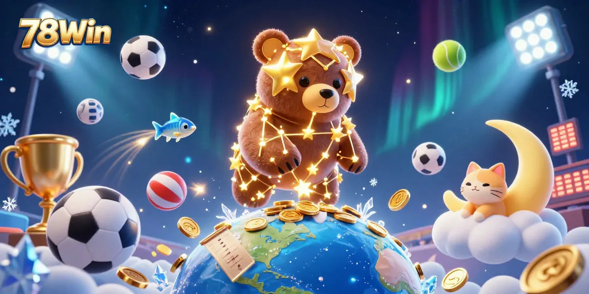 Experience thrilling wins at 78Win through exciting animated characters and vibrant casino elements.