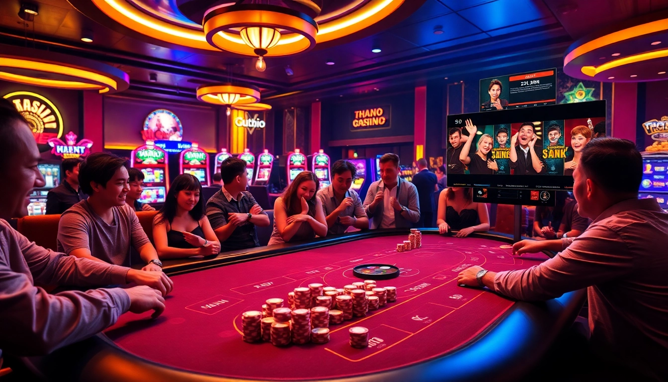 Experience the excitement of trực tiếp đá gà thomo with immersive live betting at a modern casino table.