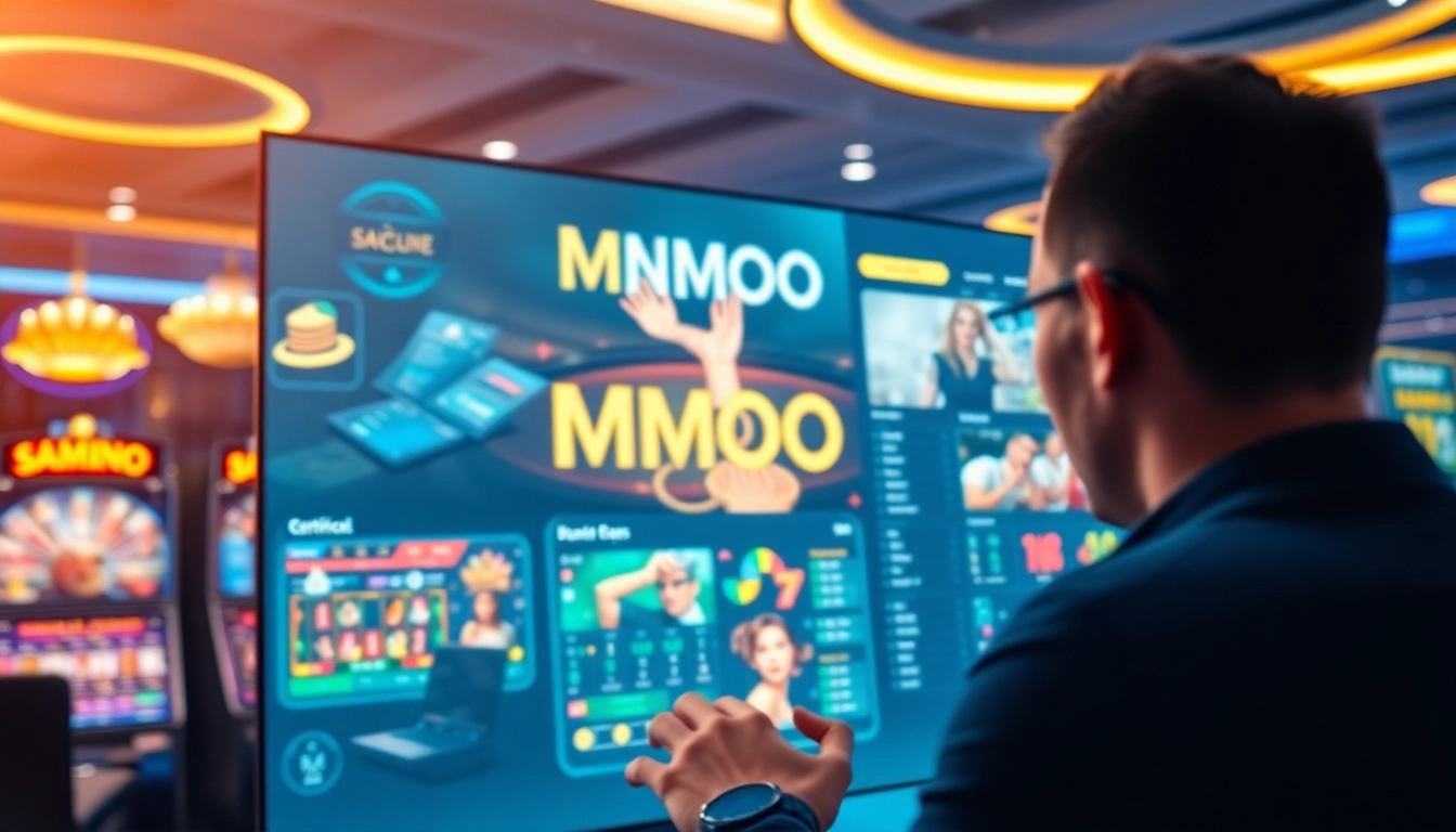 Engaging MMOO online betting interface showcasing casino games and sports betting securely at https://mmoo.ad/.
