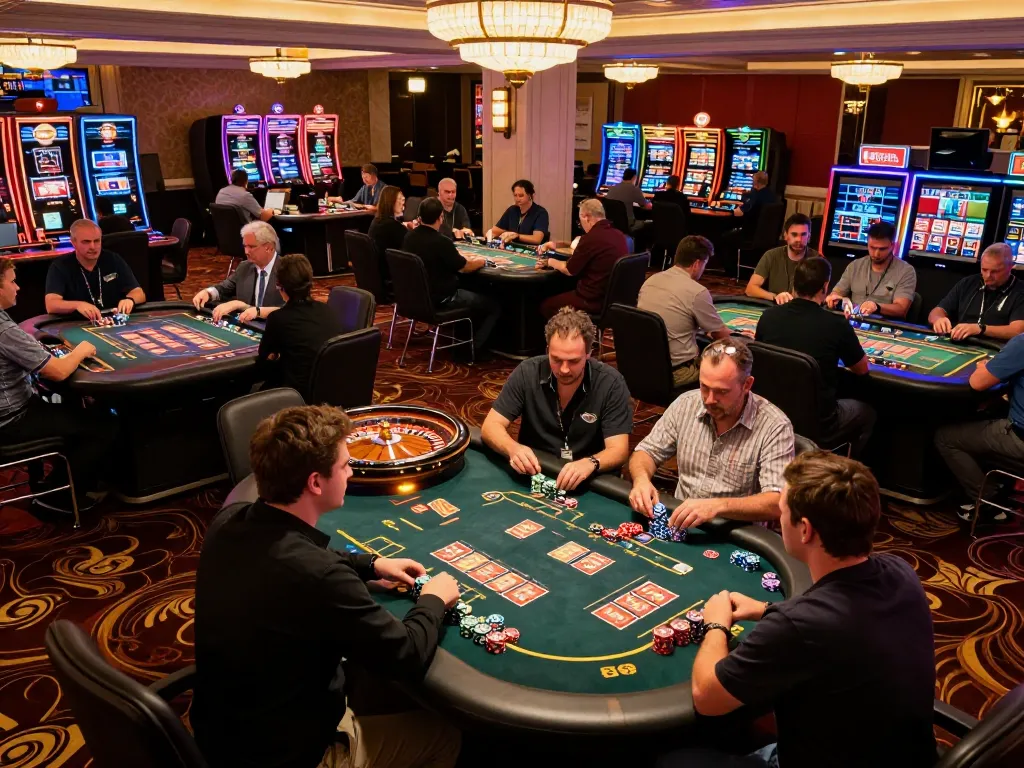 Players enjoying exciting card games at DH88 casino with vibrant atmosphere and engaging gameplay.