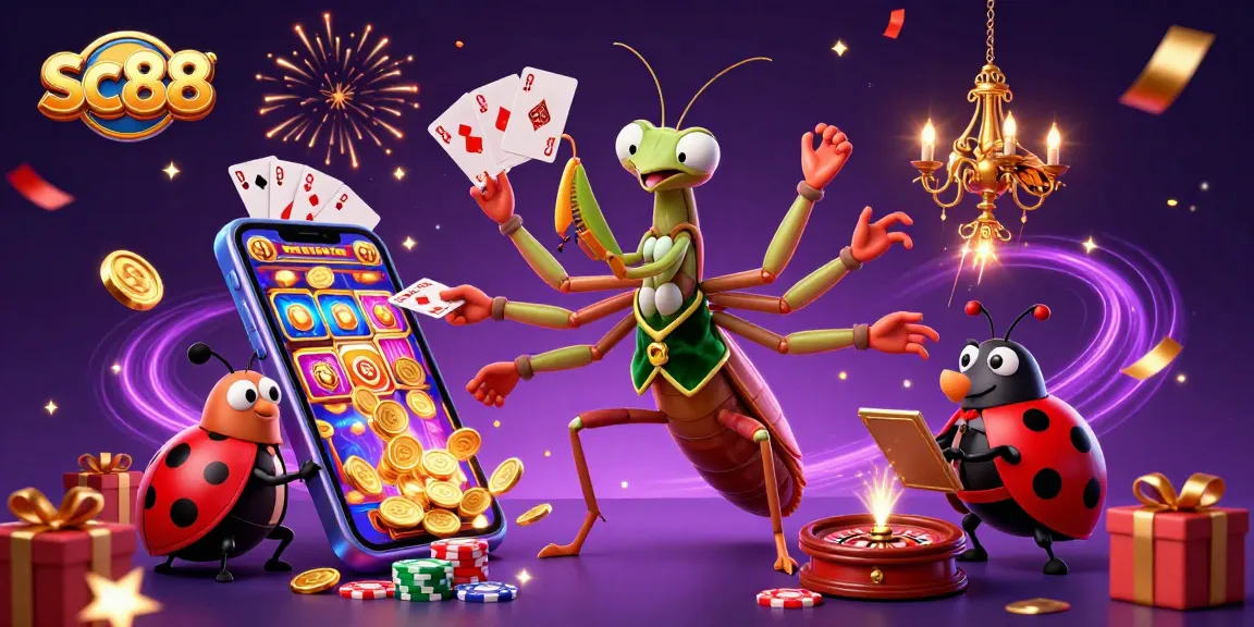 Engage in thrilling gaming experiences at sc88 with vibrant casino visuals and dynamic character actions.