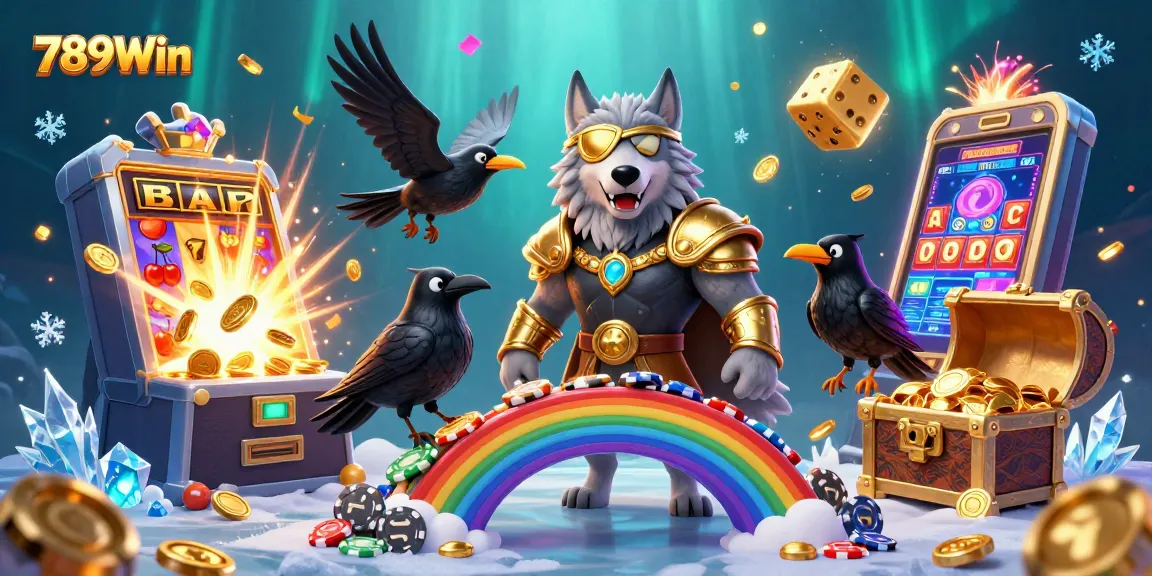 Engage with thrilling gaming action at 789Win, illustrated with vibrant casino elements