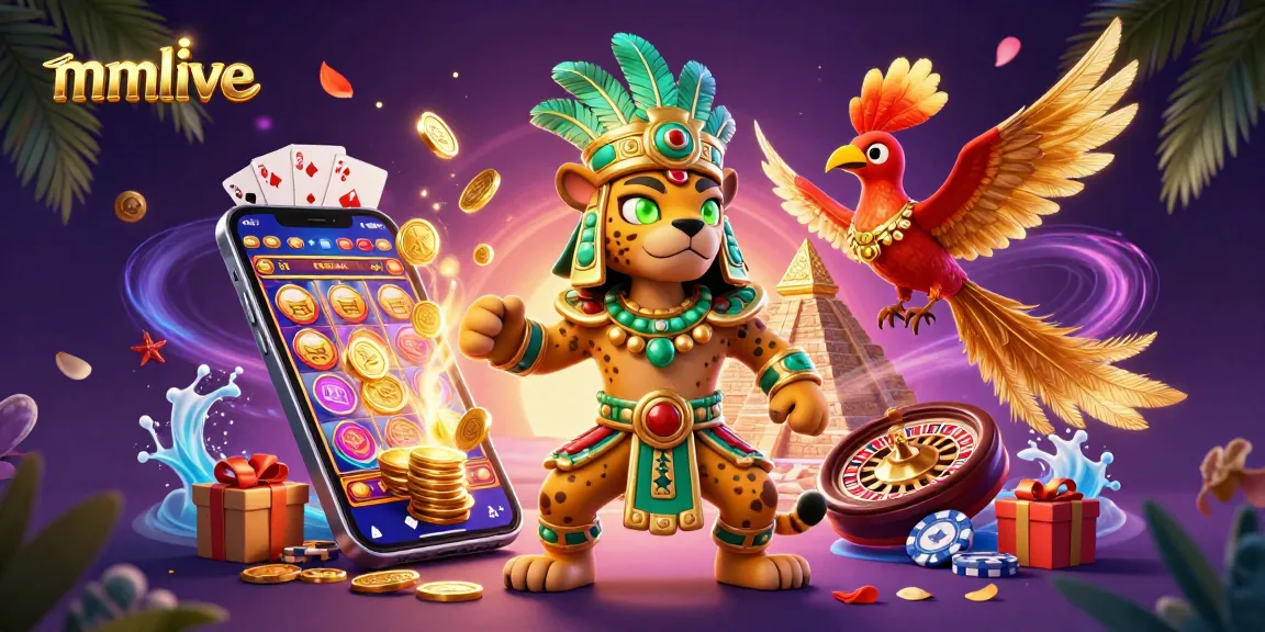 Experience mmlive with vibrant slot games and engaging characters in an exciting casino scene.